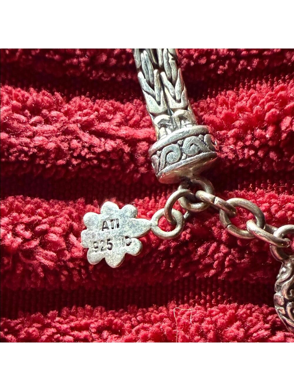 ATI 925 Sterling Silver Bali-Style Turtle Charm Bracelet – Adjustable - Picture 2 of 13